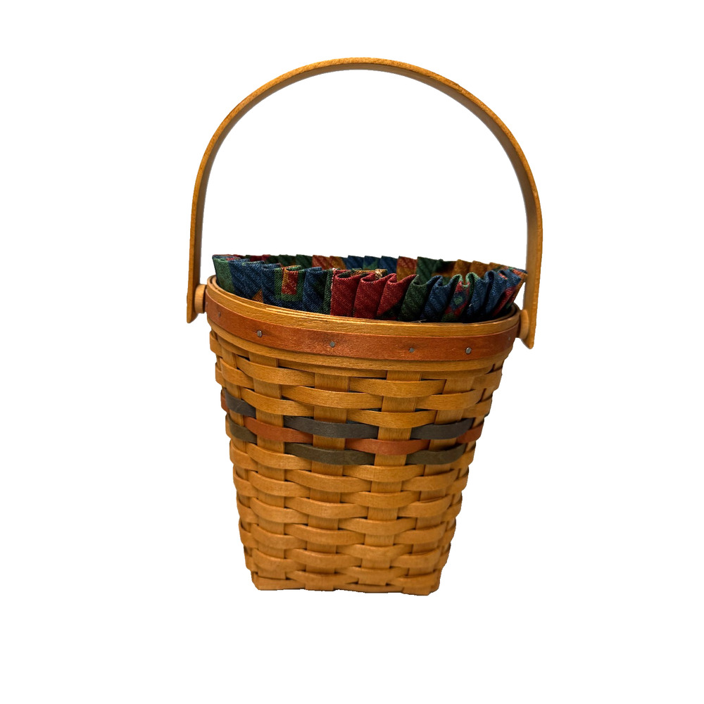 1993 Longaberger Shades of Autumn Harvest w/Liner & Protector 7L x 4.75W x 7.75H